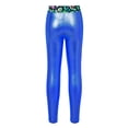 thumbnail image 5 of iiniim Kids Girls Shiny Metallic Leggings Dance Pants Gymnastics Stretch Footless Tights Yoga Pants, 5 of 7