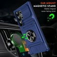 thumbnail image 6 of Decase Phone Case for Samsung Galaxy S24 Plus/+ with Screen Protector,Military Grade Shockproof Case  [TPU + PC] with Hidden Card Slots & Ring Kickstand Magnetic Car Mount for Galaxy S24 Plus/+,Blue, 6 of 8