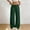 Green, variant on Zedker Women 100% Cotton Pants Wide Leg Casual Palazzo Pants Flowy Beach Summer Trousers Pants with Pockets Beige L