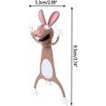 thumbnail image 3 of Cute 3D Stereo Cartoon Animal Bookmarks For Students Kids Great Gift (Rabbit), 3 of 4