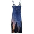 thumbnail image 4 of Galaxy Star Outer Space Sleeveless Dress Women's Luxury Party Dress Birthday Dresses for Women, 4 of 6