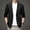 Black, variant on Men's Spring Summer Lightweight Blazer Jacket, Slim Fit Stretch Single Button Sport Coat, Solid Color Breathable Casual Business Suit Jacket, M-7XL