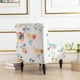 thumbnail image 6 of LKJYER Stretch Armless Accent Chair Covers, Spandex Armless Accent Chair Slipcovers Printed Soft Armless Chair Slipcovers with Elastic Bottom Non Slip Armchair Covers for Living Room, 6 of 7