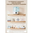 thumbnail image 3 of Mini lavadora portátil de 3 litros, ropa interior inalámbrica recargable y lavadora delicada con carga tipo C, máquina de lavandería compacta para solteros, apartamentos pequeños y viajes en, 3 of 9
