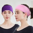 thumbnail image 3 of Toalla de luna transpirable que absorbe el sudor para deportes de mujer, accesorios para el cabello para lavarse la cara, diadema de tela con velcro a la moda europea y americana, 3 of 6