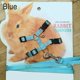 thumbnail image 1 of Arnés suave para mascotas, correa ajustable para conejos, cuerda de tracción para correr y caminar, color azul, 1 of 4