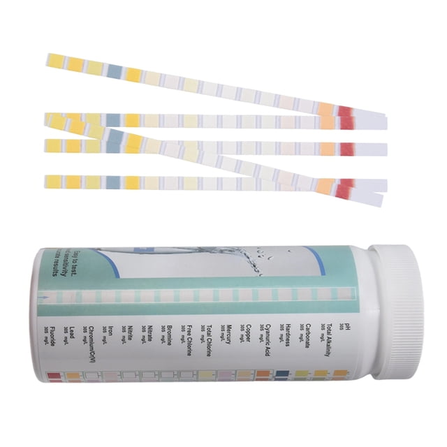 Tiras de Prueba Agua para Potable: Uso DoméStico EPA, con Plomo, Mercurio, Hierro, PH, Dureza