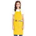 thumbnail image 1 of TOPTIE Unisex Bib Apron, Cotton Canvas Adjustable Chef Cooking Apron with Pockets-Yellow-L, 1 of 6