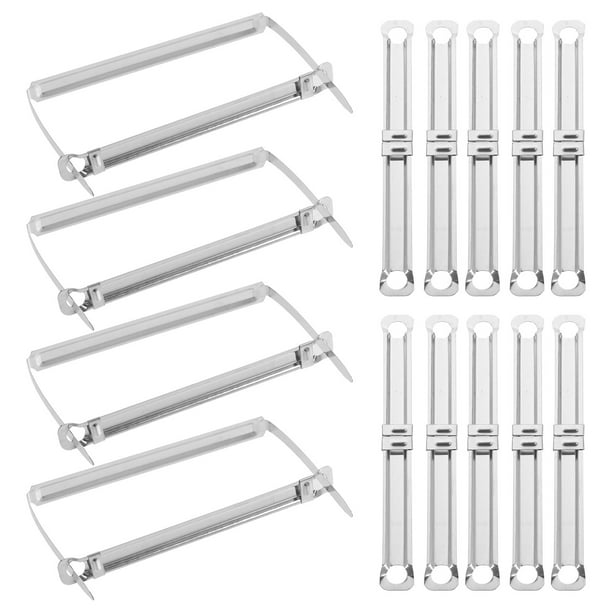 TABLETREANDS 100Ud Clips De Metal Para Encuadernación Con Fijación Fuerte Para Papelería En Color Plata