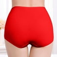 thumbnail image 5 of Daznico Womens Underwear - Women High Waist Postpartum Panties Full Coverage Soft Comfort Briefs - Panties for Women,Color:Red,Size:XXL, 5 of 6