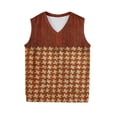 thumbnail image 4 of Mens Casual Sweater Vest 2026 V Neck Sleeveless Knit Pullover Slim Fit Lightweight Plain Tops Spring Jumper Light Sweaters Red 4XL, 4 of 5
