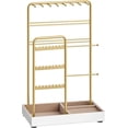 thumbnail image 1 of SONGMICS HOME Expositor de Joyas, Soporte para Joyas, Organizador de Joyas, Bandeja de Terciopelo, Dorado, 1 of 6