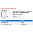 thumbnail image 2 of Intake Manifold Gasket Set - Compatible with 1992 - 1995 Chevy Astro 1993 1994, 2 of 2