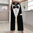 thumbnail image 2 of Tuxedo (2)-1 Pajama Pants Loose Pajamas Female Breathable Home Trousers Leisure Sleeping Pants Large Size, 2 of 6