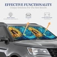 thumbnail image 4 of Daiia Starry Sunflower Dreamscape 2PCS Car Windshield Sun Shade, Foldable Sun Shield for Car Front Window, Auto Sun Blocker Visor Protector Universal for Truck SUV Pickup-Large, 4 of 7