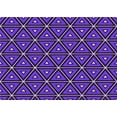 thumbnail image 1 of Ahgly Company Indoor Rectangle Patterned Indigo Purple Area Rugs, 8' x 10', 1 of 6