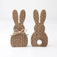 thumbnail image 2 of 1 Pcs Easter Bunny Table Wooden Sign Easter Peeps Decor Spring Wood Bunnies Rabbit Ornament Farmhouse Tabletop Decoration for Easter Party Tiered Tray Mantle Desk Office Home Party, 2 of 7