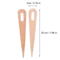 thumbnail image 2 of icolorfuled Wooden Crochet Tool Kit for Kids Khaki Color Smooth Surface 1 Set, 2 of 6