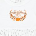 thumbnail image 4 of Inktastic It's My First Thanksgiving 2025 Girls Baby Dress, 4 of 5