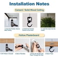 thumbnail image 2 of 6 Pcs Ceiling Hooks for Hanging Plants,Heavy Duty Metal Plant Hooks, Screw in Hooks for Hanging Birdfeeders, 2 of 6