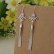 thumbnail image 1 of Pendientes de plata de ley 925 con borlas para mujer, exquisitos accesorios de joyería para novia, regalo de moda para boda, 1 of 2