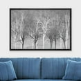 thumbnail image 2 of wall26 Framed Canvas Print Wall Art Gray White Winter Forest Tree Silhouette Landscape Nature Wilderness Illustrations Modern Art Rustic Multicolor for Living Room, Bedroom, Office - 16"x24&quot, 2 of 5
