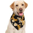 thumbnail image 1 of Flower Yellow Spring Dog Bandana Scarf Triangle Bibs Pet Accessories Cat Kerchief, 1 of 6