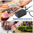 thumbnail image 4 of 32PSI Professional Airbrush Kit with Compressor – Dual-Action Airbrush Gun Rechargeable & Portable for Painting Cake Decor Nail Art Tattoo Model Building, 4 of 5