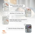 thumbnail image 4 of CQRISM Portable Mini Humidifier: 320ml, Cool Mist LED, Ultrasonic, 100-300 Sq ft Coverage., 4 of 9