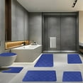 thumbnail image 4 of Fwttom Foam Bath Mat 6 Set Whole Room Bathroom Rugs for 6 PCS Toilet Mats Universal Soft Comfortable Water Absorption Non Slip Thick Machine Washable Easy Dry, 4 of 8