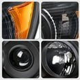 thumbnail image 6 of For 2006-2009 Toyota 4Runner Replacement Black Headlights lamps 06-09 Left+Right, 6 of 7