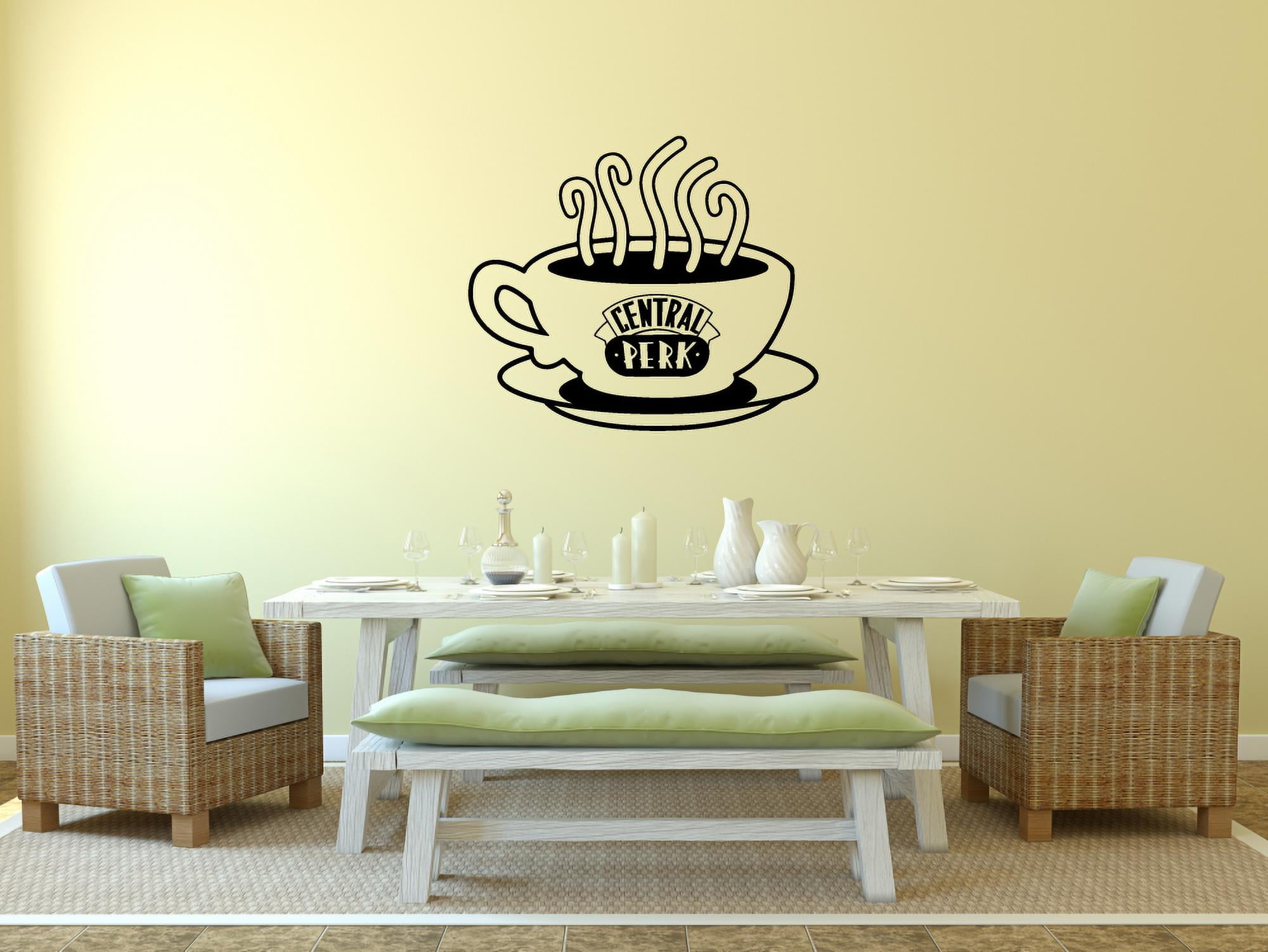 Central Perk Coffee Cup Cafe FRIENDS TV Show Wall Stickers Decor Design
