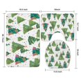 thumbnail image 3 of White Christmas Watercolor Tree Pattern Bathroom Rugs Sets 3 Piece,Toilet Cover Set,Absorbent Non Slip Bathroom Mats Sets with U-Shaped Contour Rug Toilet Rug Set, 3 of 5
