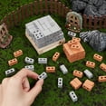thumbnail image 3 of 200Pcs Mini Cinder Blocks with 1Pc Wood Pallet Mini Bricks Miniature Building Blocks Tiny Bricks Minihouse Accessory for Mini Garden Landscaping Model Architect Buildings -Peru and Light Grey DIY, 3 of 9