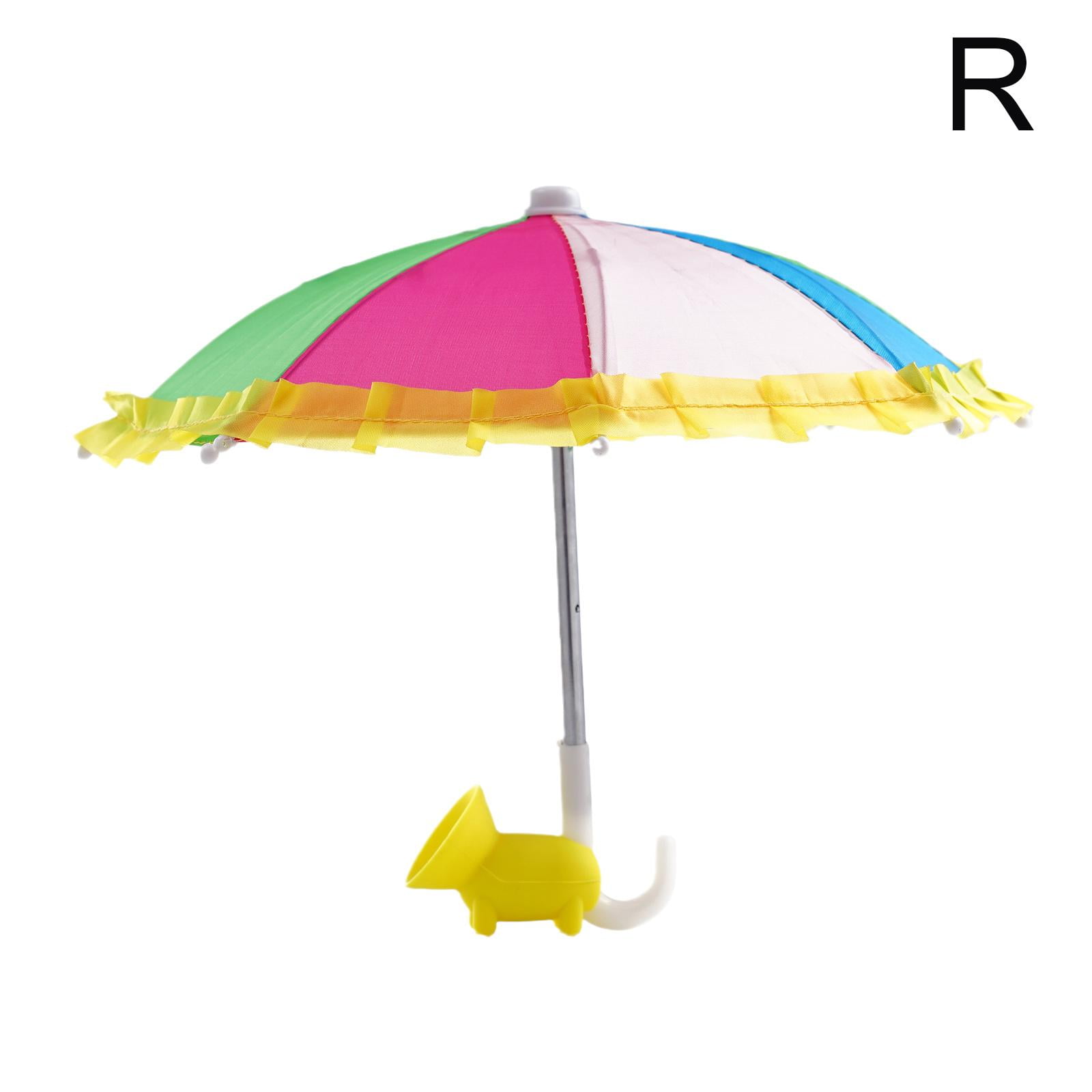 RYGRZJ Cute Phone Umbrella For Sun Shade With Suction Cup Stand