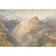 thumbnail image 2 of Joseph Mallord William Turner 24x18 Black Ornate Framed Double Matted Museum Art Print Titled: The Fort of L’Esseillon, Val De La Maurienne, France (1835-36), 2 of 5