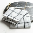 thumbnail image 2 of Fabstyles Cotton Solo Waffle Weave Kitchen Towels, Extra Large Dish Cloths, Super Absorbent and Quick Dry Tea Towels with Hanging Loop, 18x28 Inches, Set of 4, 2 of 4