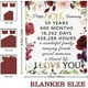 thumbnail image 2 of LHSHID 25th Anniversary Blanket Gifts Gift for 25th Wedding Anniversary 25 Years of Marriage Gift for Ruby Wedding Anniversary for Couple Yess Wife Husband Dad Mom Back Throw Blanket 60x80in, 2 of 6