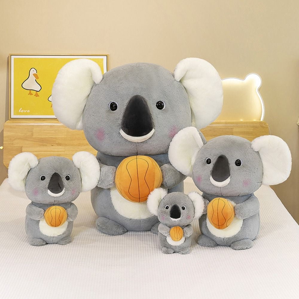 Kawaii Australia Koala Bears Plush Toys Stuffed Animals Doll Holding Racket  Basketball Girls Children Birthday Gifts Home Decor