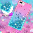 thumbnail image 4 of Funda para iPhone 8 Plus/iPhone 7 Plus Transparente con Brillos Carcasa Protectora Antigolpes con Glitter Brillante, 4 of 5