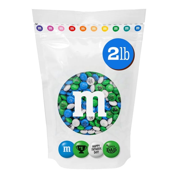 M&M'S Father's Day Milk Chocolate Candy, 2 lb Resealable Bulk Candy Bag