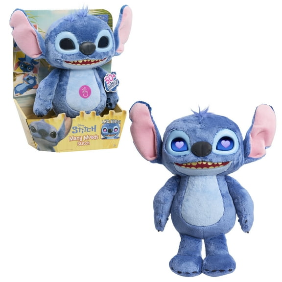Disney Stitch Many Moods Interactive Plush Toy, 50  Sounds & Phrases, Ages 3 