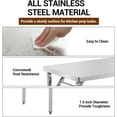thumbnail image 4 of AKDSteel Commercial-Worktable Folding Workstation Stainless-Steel Heavy-Duty, 4 of 7