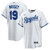 Men's Nike Michael Massey White Kansas City Royals Home Replica Jersey
