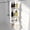 White, variant on Over the Glass Shower Caddy Hanging, 2 Tier Stainless Steel Rustproof Shower Organizer Over Door with Removeable 4 Hooks & 2 Suction Cup, Bathroom Organizers and Storage Rack, Bathroom Decor