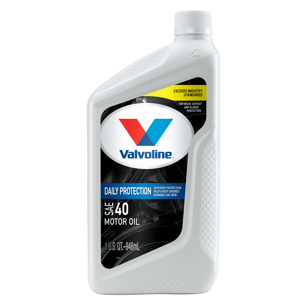 Valvoline Daily Protection SAE 40 Conventional Motor Oil 1 QT Walmart