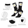 thumbnail image 4 of Balery Daisies Flowers Calcetas Largas con Estampado para Hombre y Mujer – Suaves y Transpirables, Talla Única (US 5-11), 4 of 6