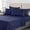 Navy Blue, variant on Queen Size Sheet Set - Breathable & Cooling Bed Sheets, Hotel Luxury Bed Sheets for Sleepers, Soft & Wrinkle Free Sheet, Deep Pockets Up to 16", Light Gray