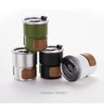thumbnail image 6 of 300ml Travel Coffee Mug with Lid Stainless Steel Camping Cup Leak Proof Reusable (Silver) 1 Pcs, 6 of 10