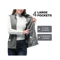 thumbnail image 3 of 33,000ft Women's Fleece Vest, Lightweight Warm Polar Soft Vests Outerwear with Zip Up Pockets, Sleeveless Jacket for Winter, 3 of 6